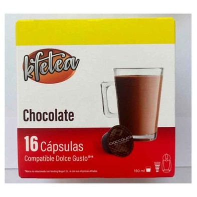 Chocolate Kfetea en 16 cápsulas compatibles Dolce Gusto