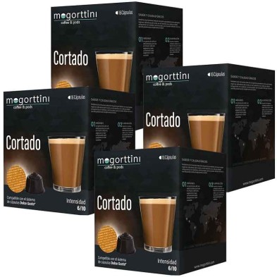 Cortado Mogorttini: Pack de 4 Cajas para Dolce Gusto Cortado Mogorttini: Pack de 4 Cajas para Dolce Gusto