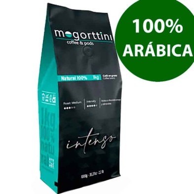 Selección de arábicas  Mogorttini espresso  calidad superior en bolsa de un kilo