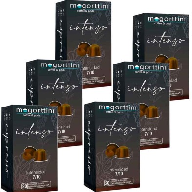 120 cápsulas Intenso Mogorttini. Compatibles con Nespresso 120 cápsulas Intenso Mogorttini. Compatibles con Nespresso