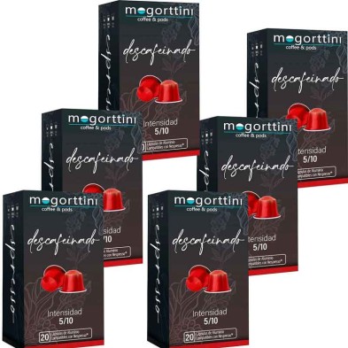 120 Cápsulas Descafeinado Mogorttini para Nespresso 120 Cápsulas Descafeinado Mogorttini para Nespresso