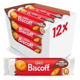 Biscoff Sandwich Chocolate con Leche de Lotus 110 g para tu espresso (12 paq.)