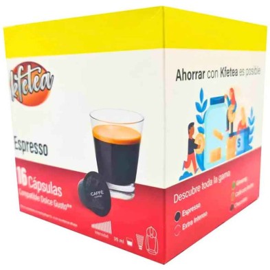 Expresso compatibles con Dolce Gusto Kfetea 16 cápsulas