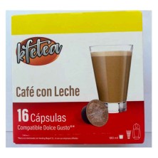 Café con Leche compatibles con Dolce Gusto  Kfetea 16 cápsulas