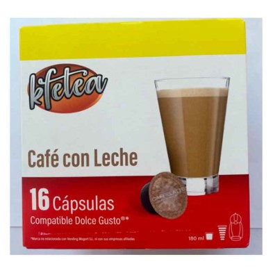 Café con Leche compatibles con Dolce Gusto  Kfetea 16 cápsulas