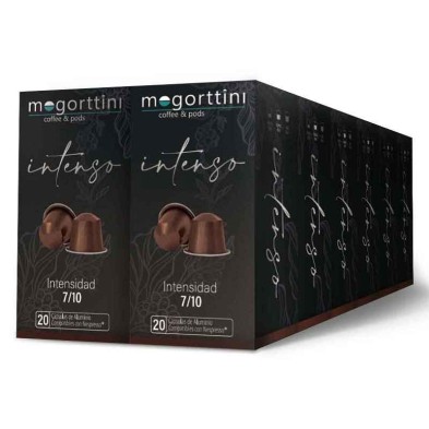 Café Intenso 12 cajas Mogorttini. 240 Cápsulas compatibles Nespresso, en aluminio Café Intenso 12 cajas Mogorttini. 240 Cápsulas compatibles Nespresso, en aluminio
