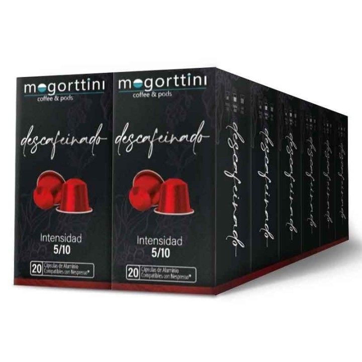 Descafeinado Mogorttini 12 cajas de 20 cápsulas Compatibles Nespresso