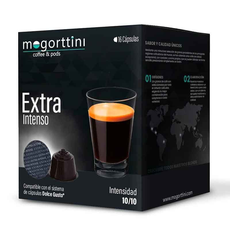 Extra Intenso 16 cápsulas Mogorttini compatible Dolce Gusto