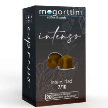 Intenso Mogorttini, caja 20 cápsulas. Compatibles con Nespresso.