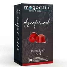 Descafeinado Mogorttini, caja 20 cápsulas. Compatibles con Nespresso.