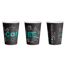 Surtido de 75 Vasos de papel. Diseño Mogorttini. 75 unidades 6'5 Oz 190 ml