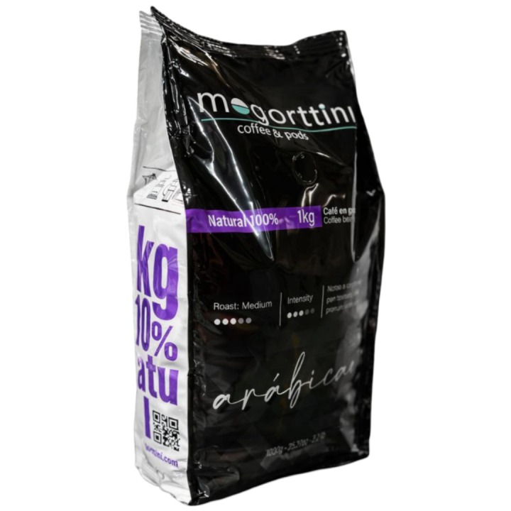 Selección de arábicas  Mogorttini espresso  calidad superior en bolsa de un kilo