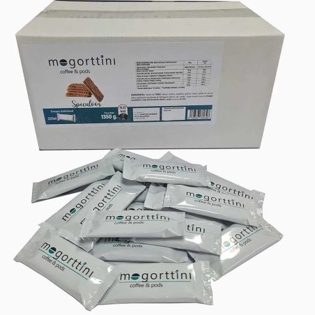 Caja Speculoos 225 ud. de la marca Mogorttini en envase Individual 6 gramos.