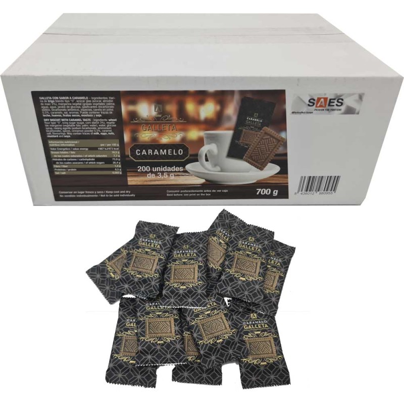 Galletas Caramelo 200 unidades de 3,5g