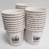 50 Vasos de papel de un solo uso - 100cc 4 onzas | Coffee Time