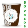 Vasos de carton 8 oz  240 Ml bolsa de 50 unidades 