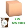 Vasos de carton 8 oz  240 Ml caja 1000 unidades