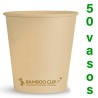Vasos de Bamboo para Café  7 onzas 200ml 50 unidades 