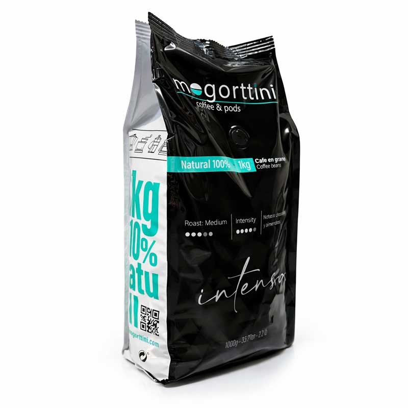 Café en grano 100% natural Marca Mogorttini
